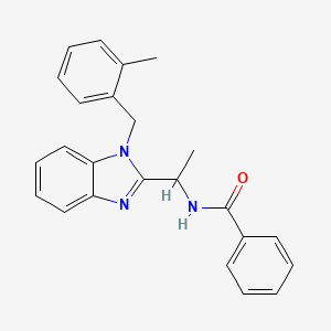 N-{1-[1-(2-methylbenzyl)-1H-benzimidazol-2-yl]ethyl}benzamide