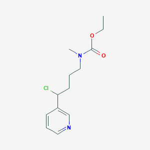 molecular formula C₁₃H₁₉ClN₂O₂ B1144876 Ethyl (4-chloro-4-(pyridin-3-yl)butyl)(methyl)carbamate CAS No. 73130-52-6