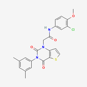 N-(3-chloro-4-methoxyphenyl)-2-[3-(3,5-dimethylphenyl)-2,4-dioxo-3,4-dihydrothieno[3,2-d]pyrimidin-1(2H)-yl]acetamide