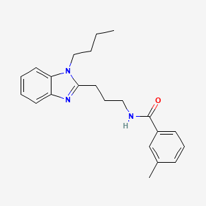 N-[3-(1-butyl-1H-benzimidazol-2-yl)propyl]-3-methylbenzamide