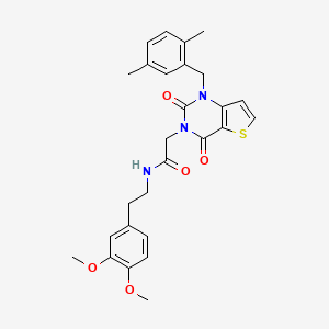 N-[2-(3,4-dimethoxyphenyl)ethyl]-2-[1-(2,5-dimethylbenzyl)-2,4-dioxo-1,4-dihydrothieno[3,2-d]pyrimidin-3(2H)-yl]acetamide