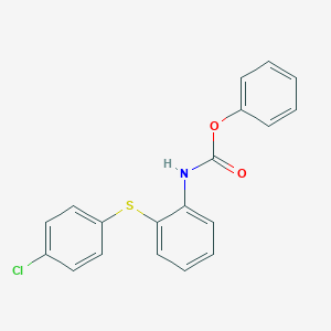 molecular formula C₁₉H₁₄ClNO₂S B1144884 Phenyl (2-((4-chlorophenyl)thio)phenyl)carbamate CAS No. 1544636-74-9