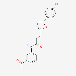 N-(3-acetylphenyl)-3-[5-(4-chlorophenyl)furan-2-yl]propanamide