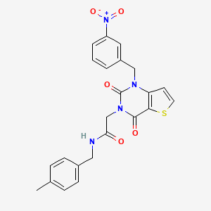 N-(4-methylbenzyl)-2-(1-(3-nitrobenzyl)-2,4-dioxo-1,2-dihydrothieno[3,2-d]pyrimidin-3(4H)-yl)acetamide