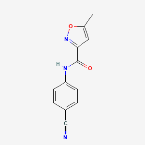 N-(4-cyanophenyl)-5-methylisoxazole-3-carboxamide