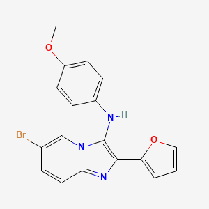 6-bromo-2-(furan-2-yl)-N-(4-methoxyphenyl)imidazo[1,2-a]pyridin-3-amine