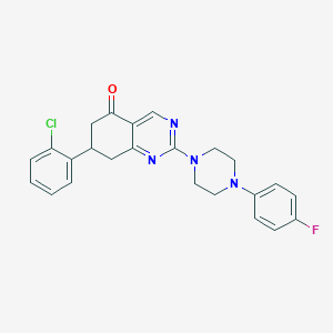 7-(2-chlorophenyl)-2-[4-(4-fluorophenyl)piperazin-1-yl]-7,8-dihydroquinazolin-5(6H)-one