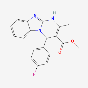 Methyl 4-(4-fluorophenyl)-2-methyl-1,4-dihydropyrimido[1,2-a]benzimidazole-3-carboxylate