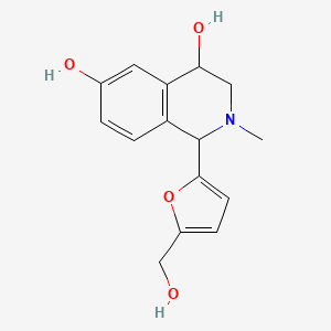 1-(5-(Hydroxymethyl)furan-2-yl)-2-methyl-1,2,3,4-tetrahydroisoquinoline-4,6-diol