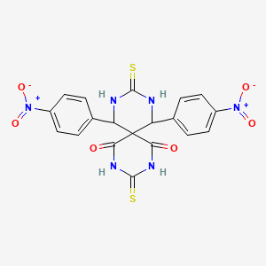 7,11-Bis(4-nitrophenyl)-3,9-dithioxo-2,4,8,10-tetraazaspiro[5.5]undecane-1,5-dione