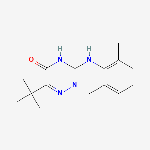 6-Tert-butyl-3-[(2,6-dimethylphenyl)amino]-1,2,4-triazin-5-ol