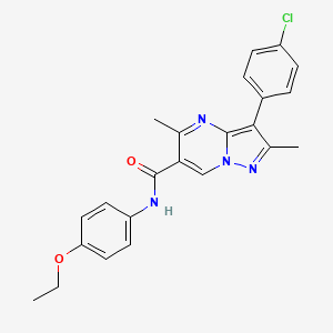 3-(4-chlorophenyl)-N-(4-ethoxyphenyl)-2,5-dimethylpyrazolo[1,5-a]pyrimidine-6-carboxamide