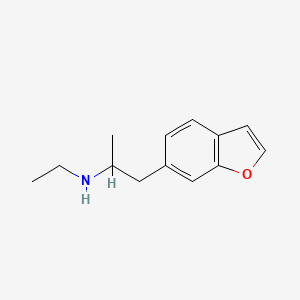 molecular formula C₁₃H₁₇NO B1144924 6-[2-(Ethylamino)propyl]benzofuran CAS No. 1632539-47-9