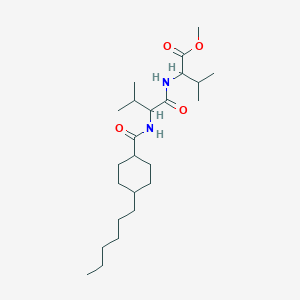 methyl N-[(4-hexylcyclohexyl)carbonyl]valylvalinate