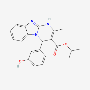 Propan-2-yl 4-(3-hydroxyphenyl)-2-methyl-1,4-dihydropyrimido[1,2-a]benzimidazole-3-carboxylate