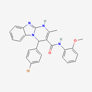 4-(4-bromophenyl)-N-(2-methoxyphenyl)-2-methyl-1,4-dihydropyrimido[1,2-a]benzimidazole-3-carboxamide