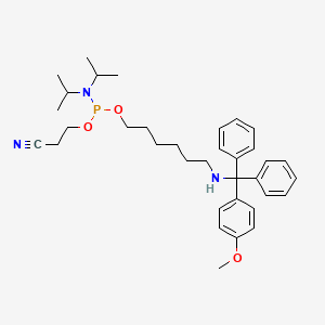 molecular formula C₃₅H₄₈N₃O₃P B1144936 MMT-Hexylaminolinker Phosphoramidite CAS No. 114616-27-2