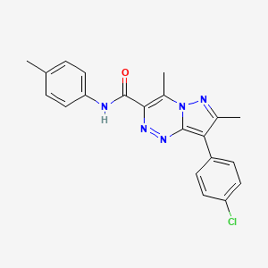 8-(4-chlorophenyl)-4,7-dimethyl-N-(4-methylphenyl)pyrazolo[5,1-c][1,2,4]triazine-3-carboxamide