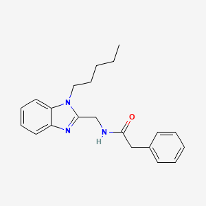 N-[(1-pentyl-1H-benzimidazol-2-yl)methyl]-2-phenylacetamide