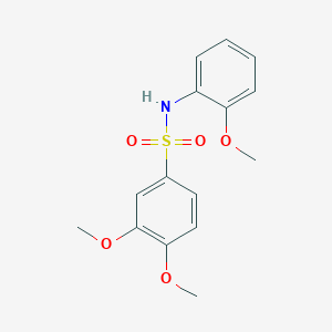 3,4-dimethoxy-N-(2-methoxyphenyl)benzenesulfonamide