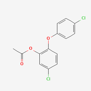 5-Chloro-2-(4-chlorophenoxy)phenyl acetate