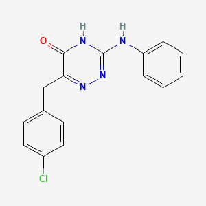 6-(4-chlorobenzyl)-3-(phenylamino)-1,2,4-triazin-5(4H)-one