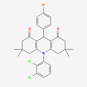 9-(4-bromophenyl)-10-(2,3-dichlorophenyl)-3,3,6,6-tetramethyl-3,4,6,7,9,10-hexahydroacridine-1,8(2H,5H)-dione