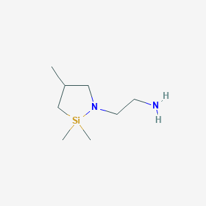 1-Aza-2-silacyclopentane-1-ethanamine, 2,2,4-trimethyl-