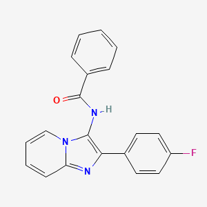 N-[2-(4-fluorophenyl)imidazo[1,2-a]pyridin-3-yl]benzamide