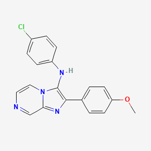 N-(4-chlorophenyl)-2-(4-methoxyphenyl)imidazo[1,2-a]pyrazin-3-amine