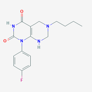 6-butyl-1-(4-fluorophenyl)-2-hydroxy-5,6,7,8-tetrahydropyrimido[4,5-d]pyrimidin-4(1H)-one