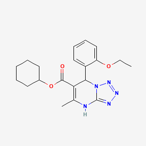 Cyclohexyl 7-(2-ethoxyphenyl)-5-methyl-4,7-dihydrotetrazolo[1,5-a]pyrimidine-6-carboxylate