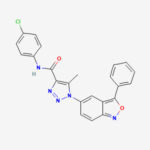 N-(4-chlorophenyl)-5-methyl-1-(3-phenyl-2,1-benzoxazol-5-yl)-1H-1,2,3-triazole-4-carboxamide