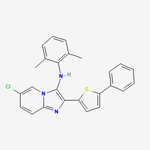 6-chloro-N-(2,6-dimethylphenyl)-2-(5-phenylthiophen-2-yl)imidazo[1,2-a]pyridin-3-amine