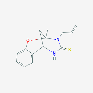 3-allyl-2-methyl-2,3,5,6-tetrahydro-4H-2,6-methano-1,3,5-benzoxadiazocine-4-thione