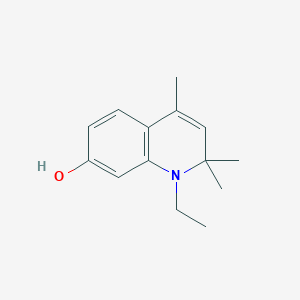 molecular formula C₁₄H₁₉NO B1144973 1-Ethyl-2,2,4-trimethyl-1,2-dihydroquinolin-7-ol CAS No. 150749-30-7