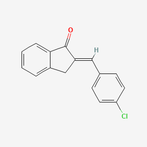 (2E)-2-(4-chlorobenzylidene)-2,3-dihydro-1H-inden-1-one