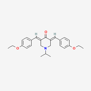 (3E,5E)-3,5-bis(4-ethoxybenzylidene)-1-(propan-2-yl)piperidin-4-one