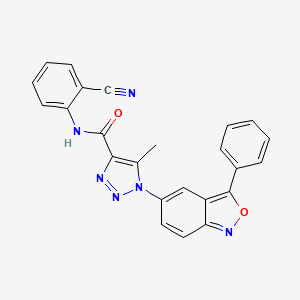 N-(2-cyanophenyl)-5-methyl-1-(3-phenyl-2,1-benzoxazol-5-yl)-1H-1,2,3-triazole-4-carboxamide