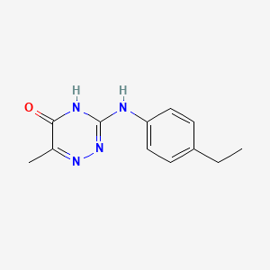 3-[(4-Ethylphenyl)amino]-6-methyl-1,2,4-triazin-5-ol