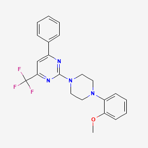 2-[4-(2-Methoxyphenyl)piperazin-1-yl]-4-phenyl-6-(trifluoromethyl)pyrimidine