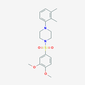 Piperazine, 1-(3,4-dimethoxybenzenesulfonyl)-4-(2,3-dimethylphenyl)-