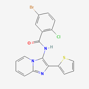 5-Bromo-2-chloro-N-[2-(thiophen-2-YL)imidazo[1,2-A]pyridin-3-YL]benzamide