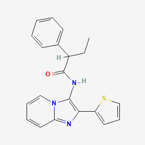 2-Phenyl-N-[2-(thiophen-2-YL)imidazo[1,2-A]pyridin-3-YL]butanamide