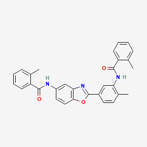 2-methyl-N-[2-methyl-5-(5-{[(2-methylphenyl)carbonyl]amino}-1,3-benzoxazol-2-yl)phenyl]benzamide