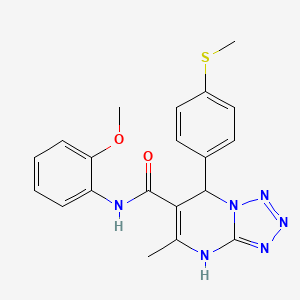 N-(2-methoxyphenyl)-5-methyl-7-[4-(methylsulfanyl)phenyl]-4,7-dihydrotetrazolo[1,5-a]pyrimidine-6-carboxamide