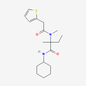 N-cyclohexyl-N~2~-methyl-N~2~-(thiophen-2-ylacetyl)isovalinamide