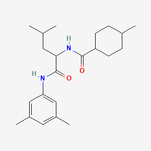 N-(3,5-dimethylphenyl)-N~2~-[(4-methylcyclohexyl)carbonyl]leucinamide