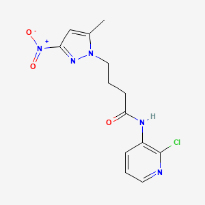 N-(2-chloropyridin-3-yl)-4-(5-methyl-3-nitro-1H-pyrazol-1-yl)butanamide