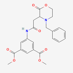 Dimethyl 5-{[(4-benzyl-2-oxomorpholin-3-yl)acetyl]amino}isophthalate